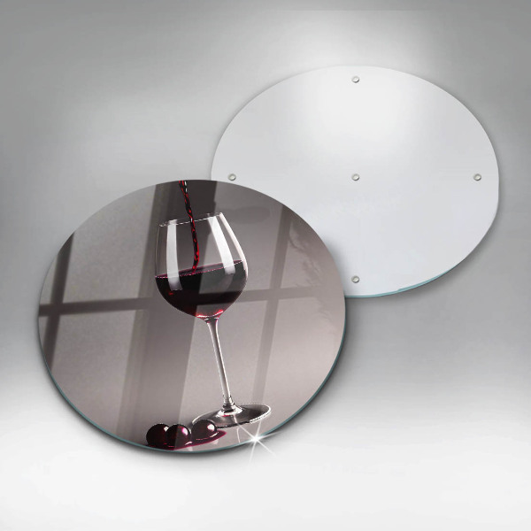 Cutting board Glass and grapes