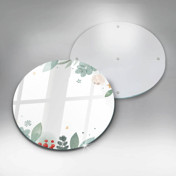 Glass worktop saver Watercolors leaves