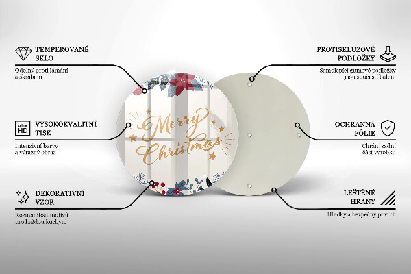 Cutting board The inscription Mera Christmas