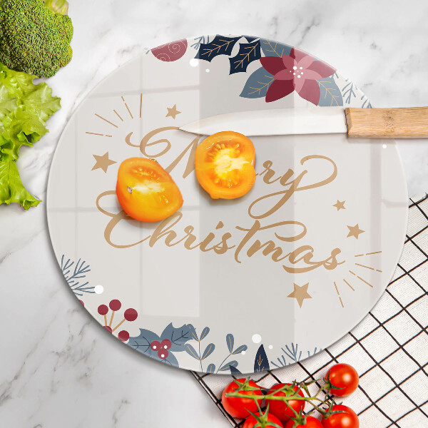 Cutting board The inscription Mera Christmas