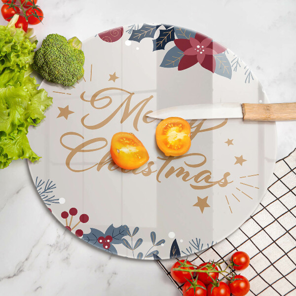 Cutting board The inscription Mera Christmas