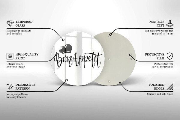 Cutting board The inscription Bon Appetit