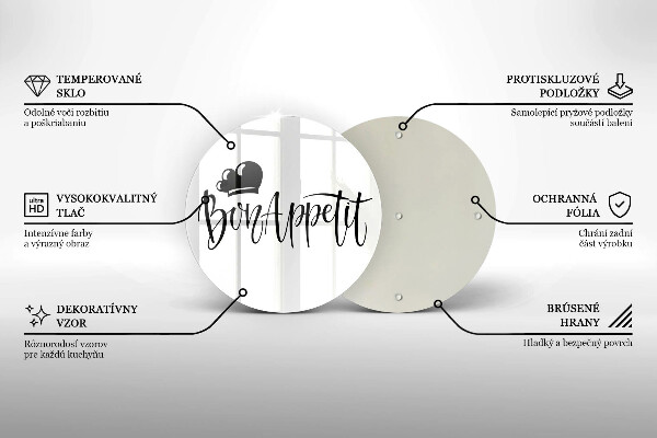 Cutting board The inscription Bon Appetit