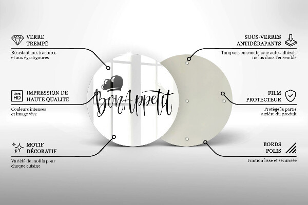 Cutting board The inscription Bon Appetit