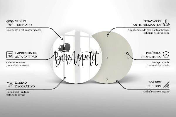 Cutting board The inscription Bon Appetit