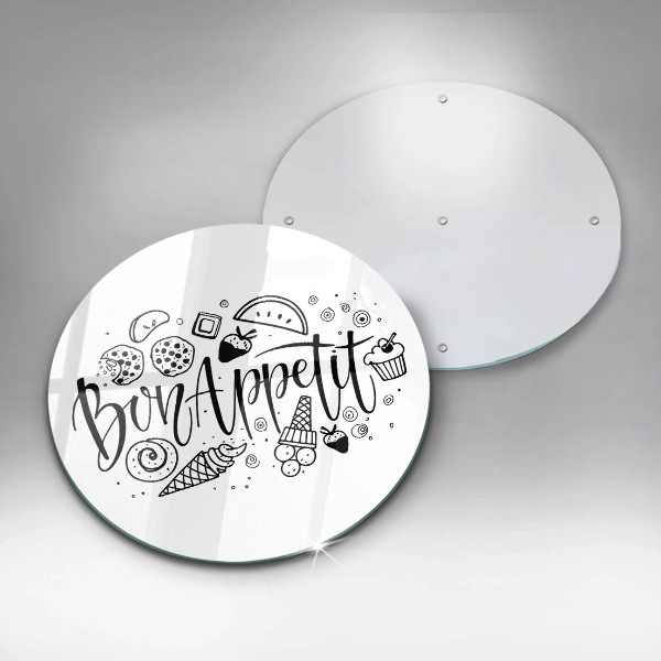 Cutting board The inscription Bon Appetit