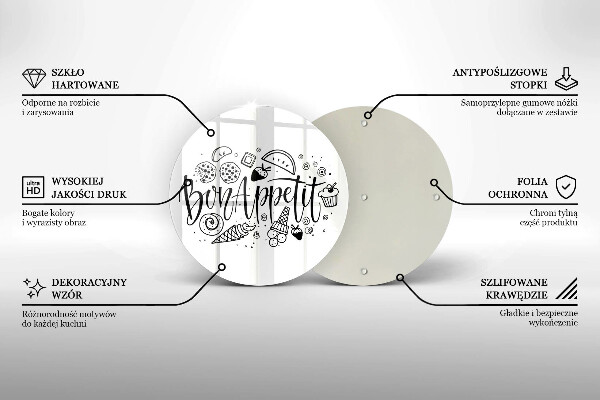 Cutting board The inscription Bon Appetit