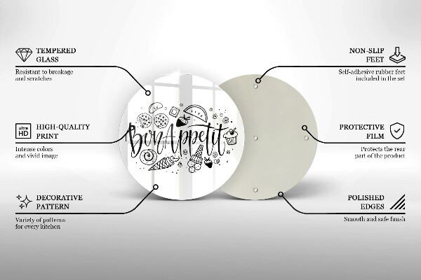 Cutting board The inscription Bon Appetit