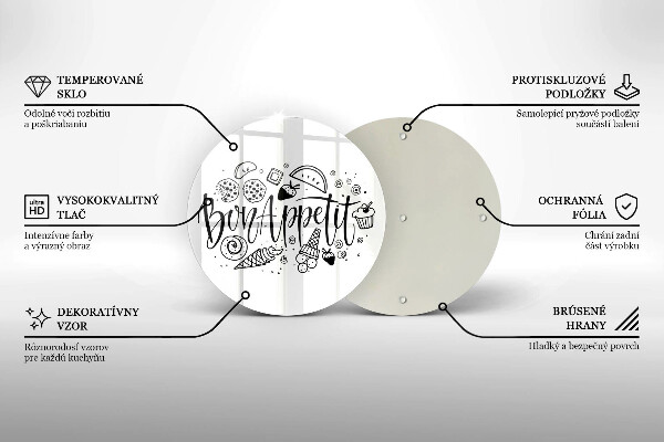 Cutting board The inscription Bon Appetit