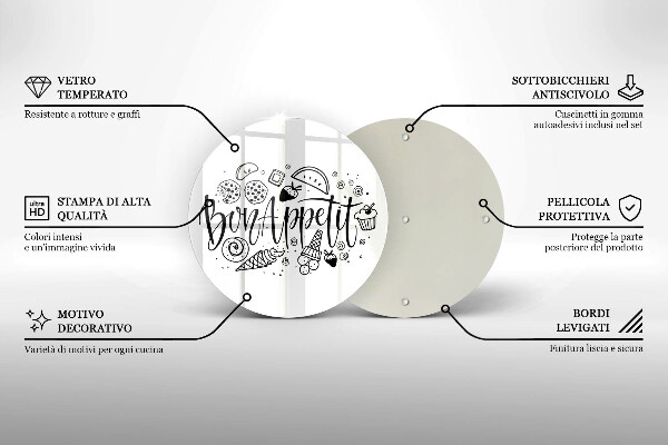 Cutting board The inscription Bon Appetit