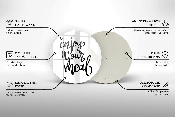 Cutting board The inscription Enjoy Yout Meal