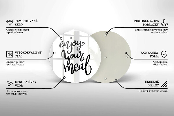 Cutting board The inscription Enjoy Yout Meal