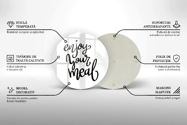 Cutting board The inscription Enjoy Yout Meal