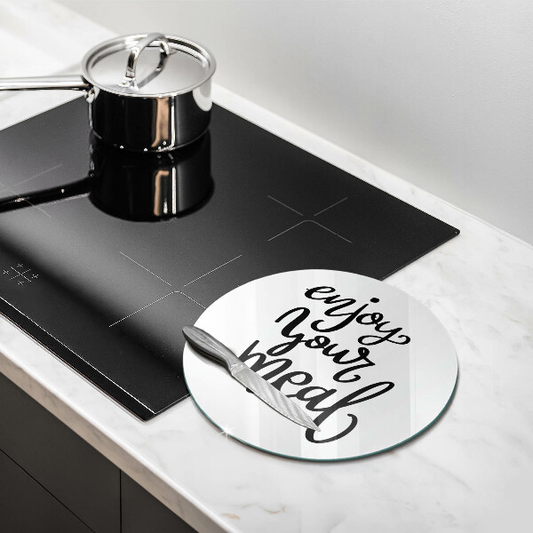 Cutting board The inscription Enjoy Yout Meal