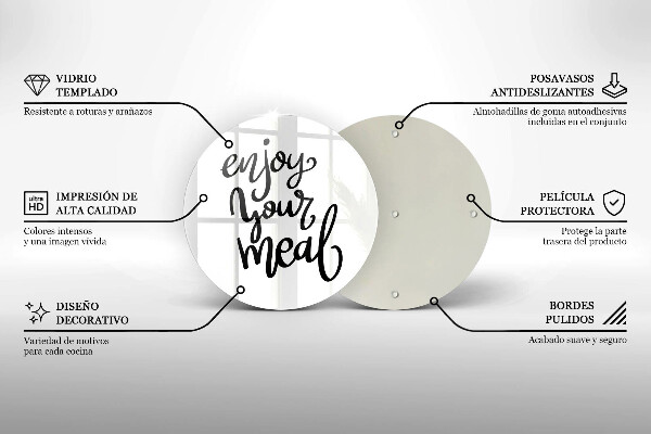 Cutting board The inscription Enjoy Yout Meal