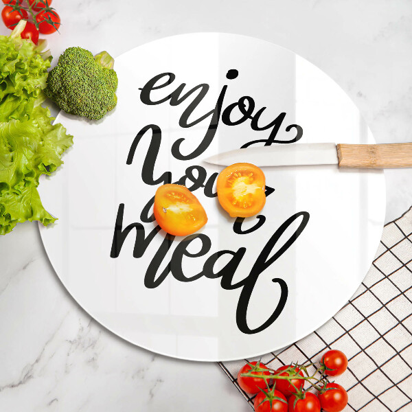 Cutting board The inscription Enjoy Yout Meal