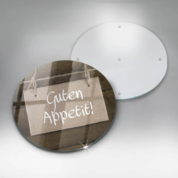 Glass worktop saver GUTEN APETIT inscription boards