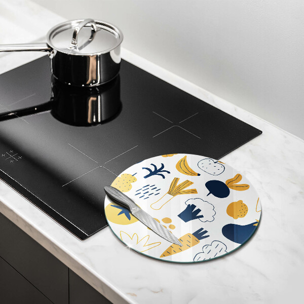 Glass worktop saver Food illustration