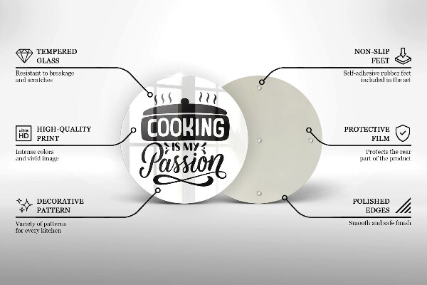 Glass worktop saver Cooking is my passion