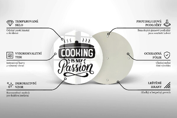 Glass worktop saver Cooking is my passion