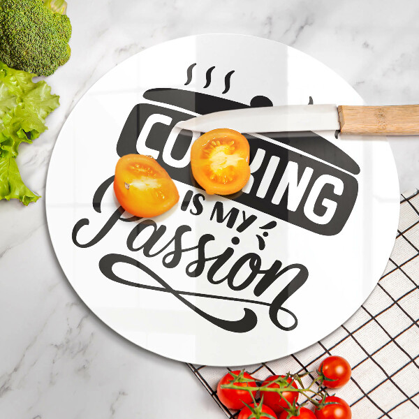 Glass worktop saver Cooking is my passion
