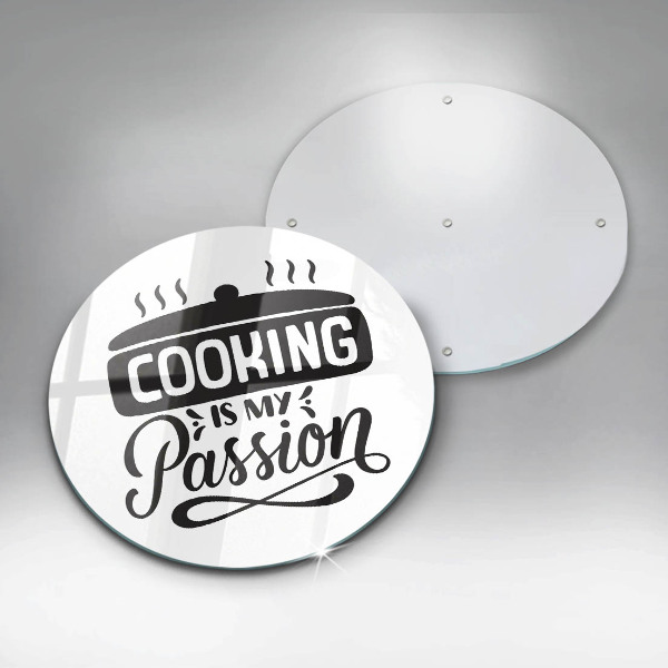 Glass worktop saver Cooking is my passion