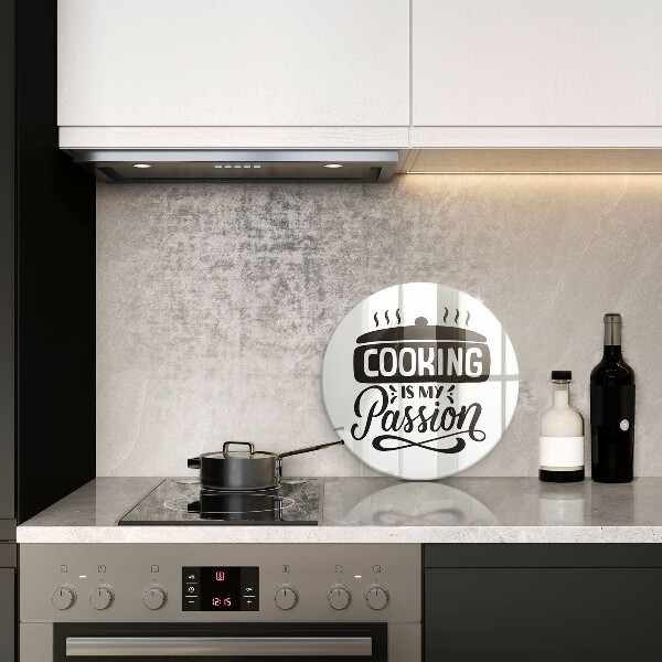 Glass worktop saver Cooking is my passion