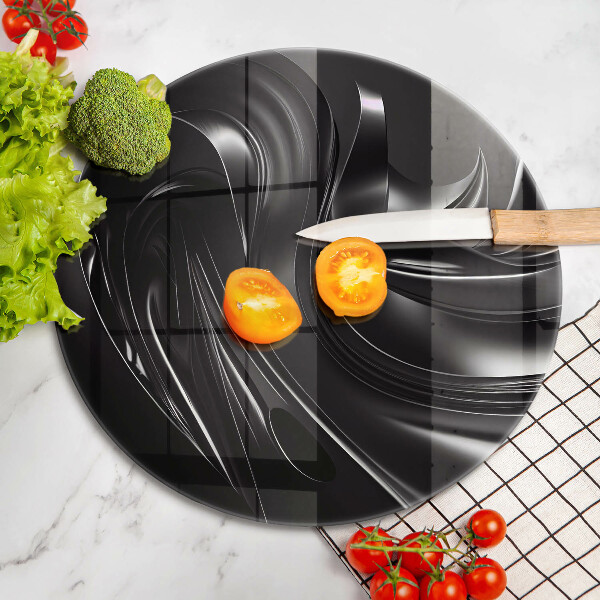 Cutting board Black mass abstraction