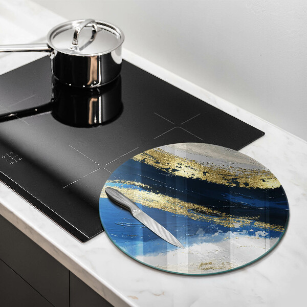 Cutting board Texture with gold