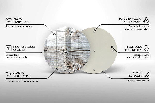 Cutting board Bright wood structure