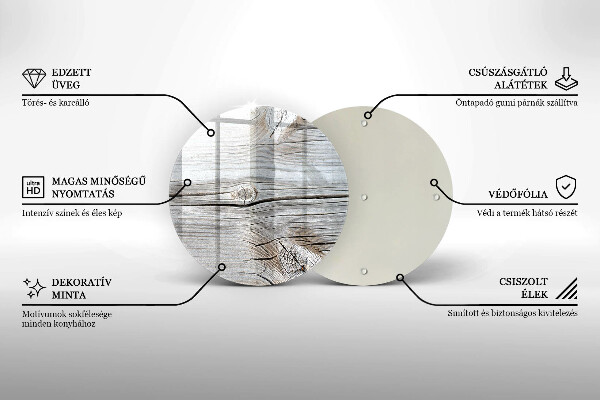 Cutting board Bright wood structure