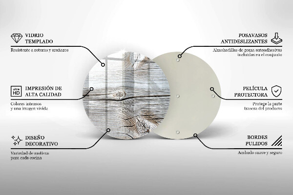 Cutting board Bright wood structure