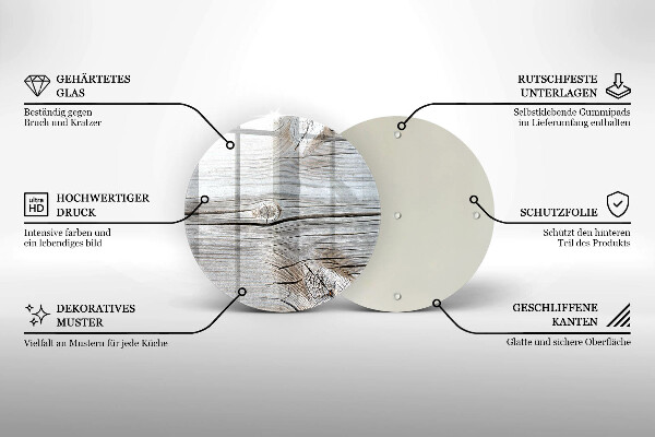 Cutting board Bright wood structure