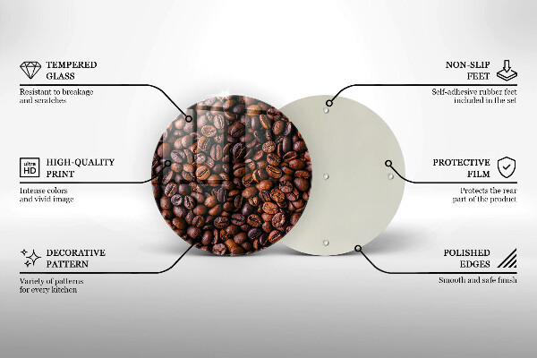 Cutting board Coffee beans
