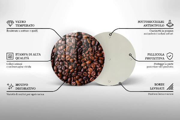 Cutting board Coffee beans