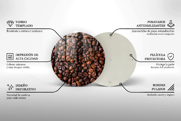 Cutting board Coffee beans