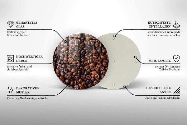 Cutting board Coffee beans