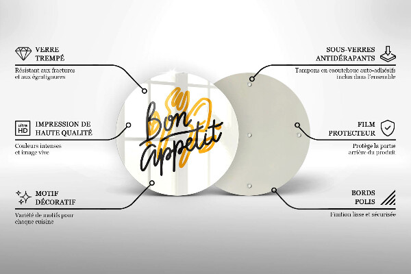 Cutting board The inscription Bon Appetit