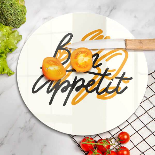 Cutting board The inscription Bon Appetit