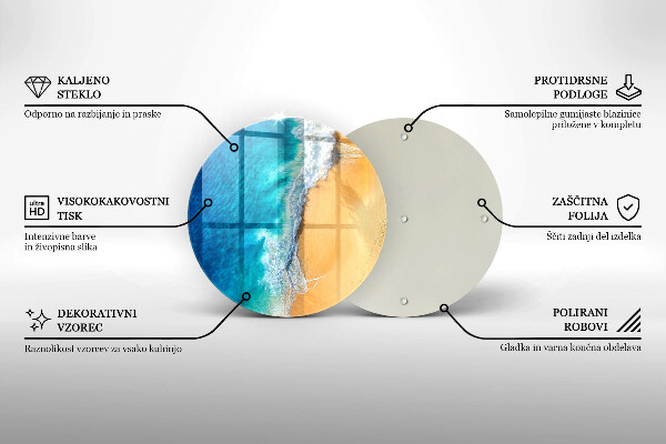 Cutting board Beach and sea