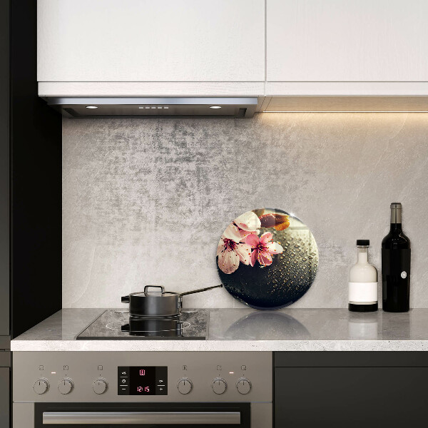 Cutting board Flowers stones zen