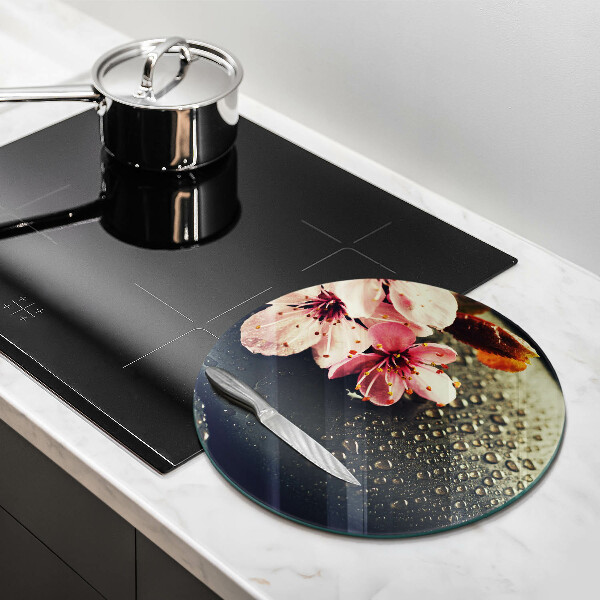 Cutting board Flowers stones zen