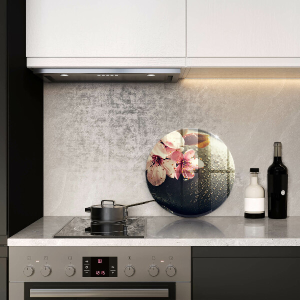 Cutting board Flowers stones zen