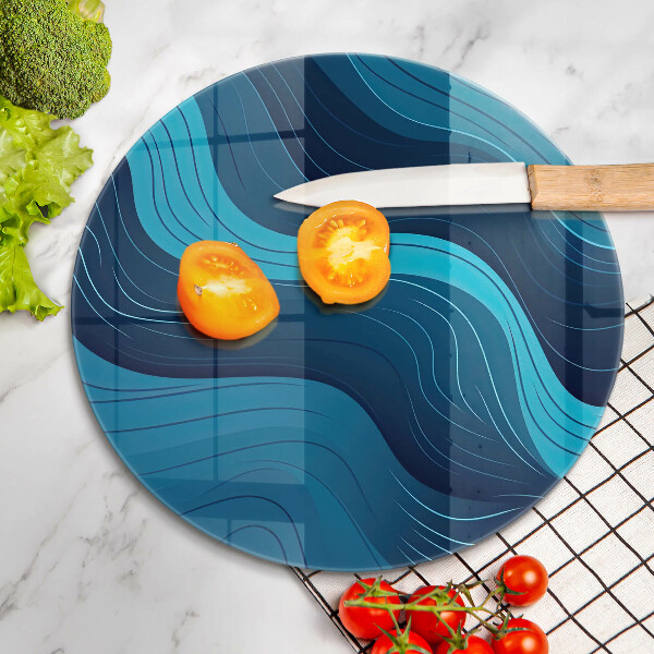 Cutting board Abstract waves
