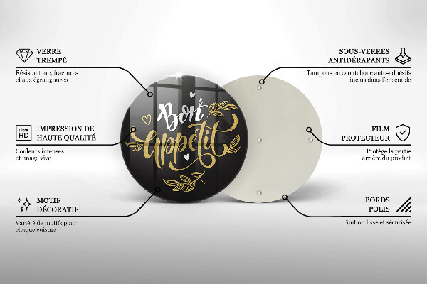 Cutting board The inscription Bon Appetit