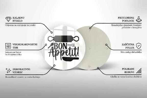 Cutting board The inscription Bon Appetit