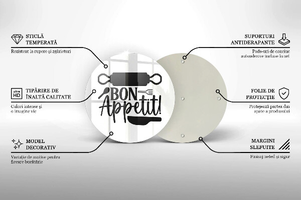 Cutting board The inscription Bon Appetit