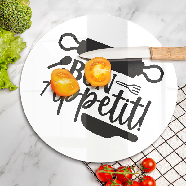 Cutting board The inscription Bon Appetit