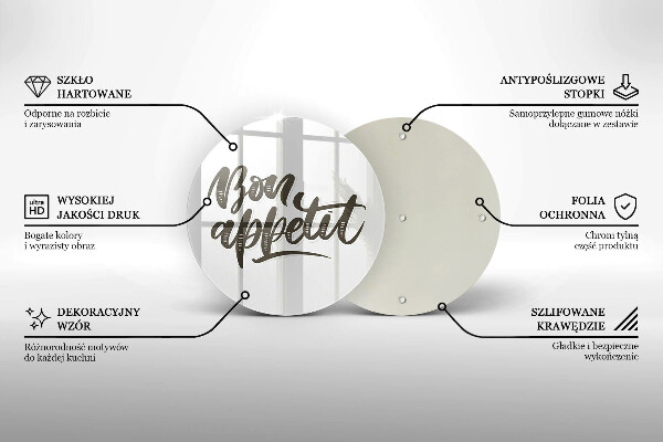 Cutting board The inscription Bon Appetit