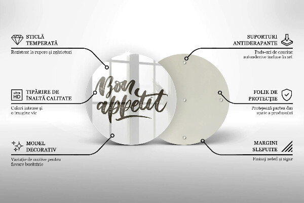 Cutting board The inscription Bon Appetit